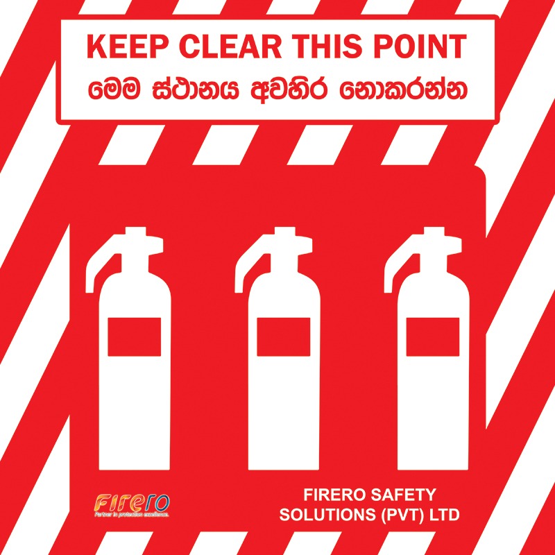 Wall Mount Board | Triple Extinguisher